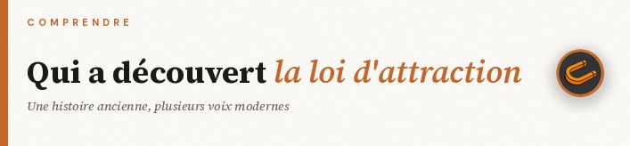 Qui a découvert la loi de l'attraction ?